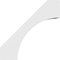 Ekena Millwork 5 1/2-in. W x 22-in. D x 22-in. H Westlake Architectural Grade PVC Knee Brace BRCP055X22X22WTL - alternate 3